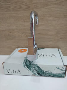 Vitra Flo S Αναμεικτική Μπαταρία Υψηλή Νιπτήρα Χωρίς Βαλβίδα Ασημί Α41939ΕΧP